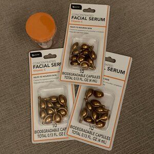 B Pure Concentrated Serum: 3 Vitamin C Serum - 30 Total - Includes (new) Jar